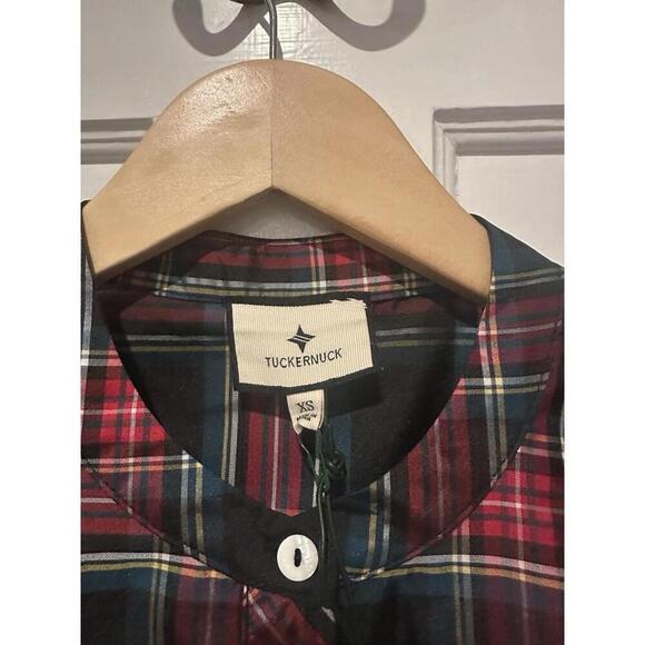 Tuckernuck Highland Tartan Plaid  Royal Shirt Dress NWT Extra Small XS Sold Out - Picture 3 of 3